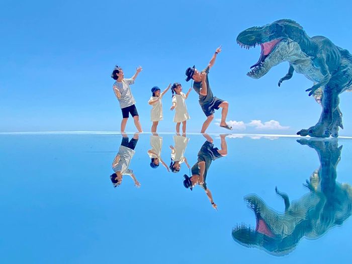 天空之鏡手機拍法